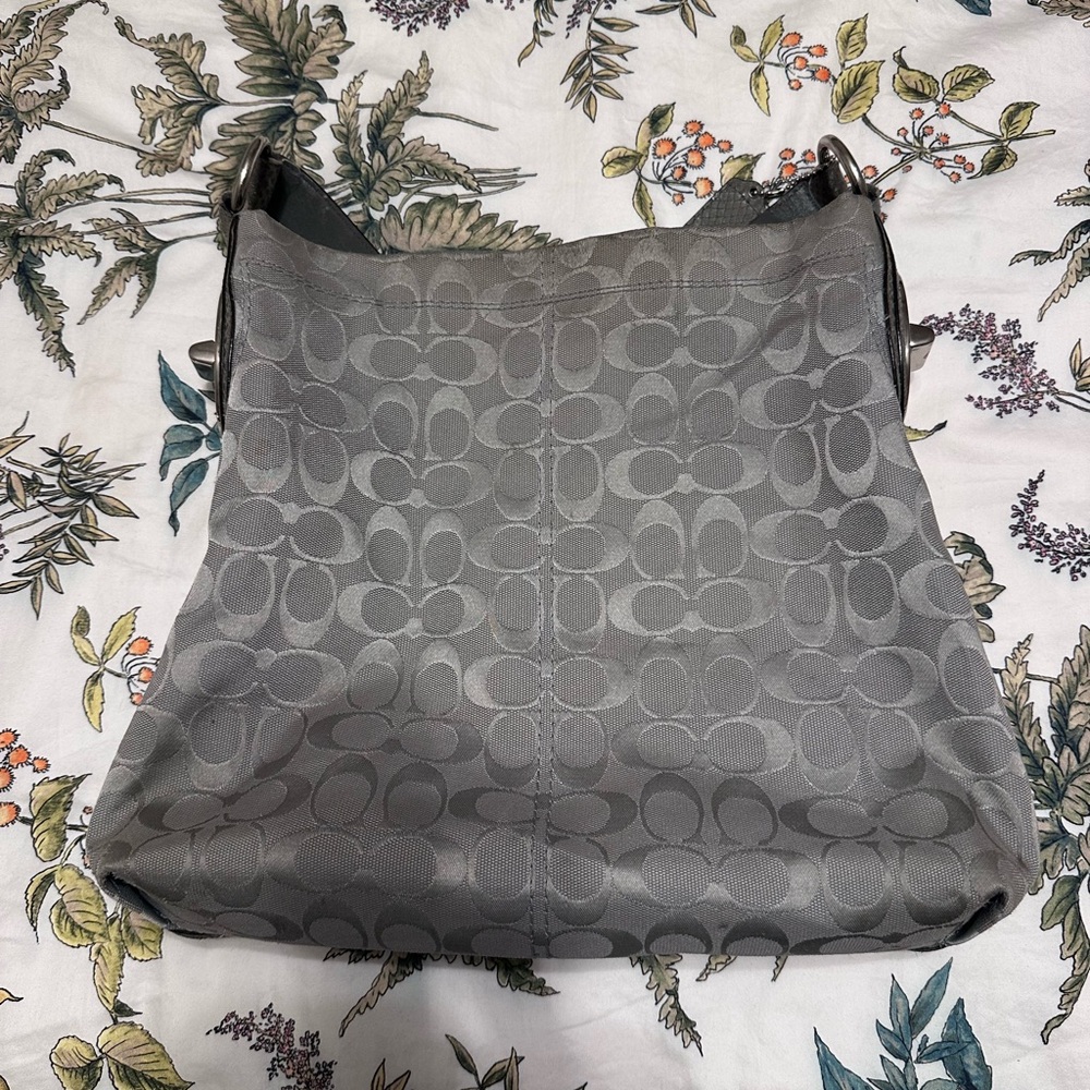 COACH Grey Shoulder Bag